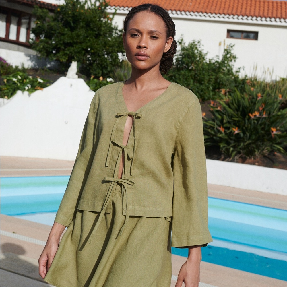 Marina Linen Top by Linenfox